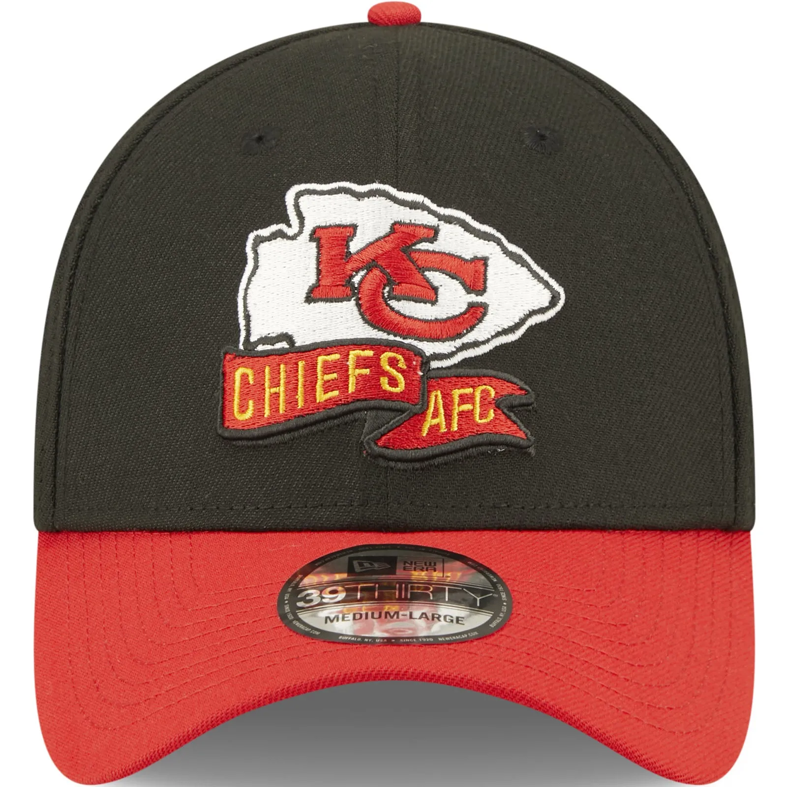 New Era Kansas City Chiefs NFL 2022 Sideline 39THIRTY Baseball Cap - Black