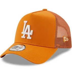 New Era Kids Los Angeles Dodgers 9FORTY MLB Baseball Trucker Cap Orange