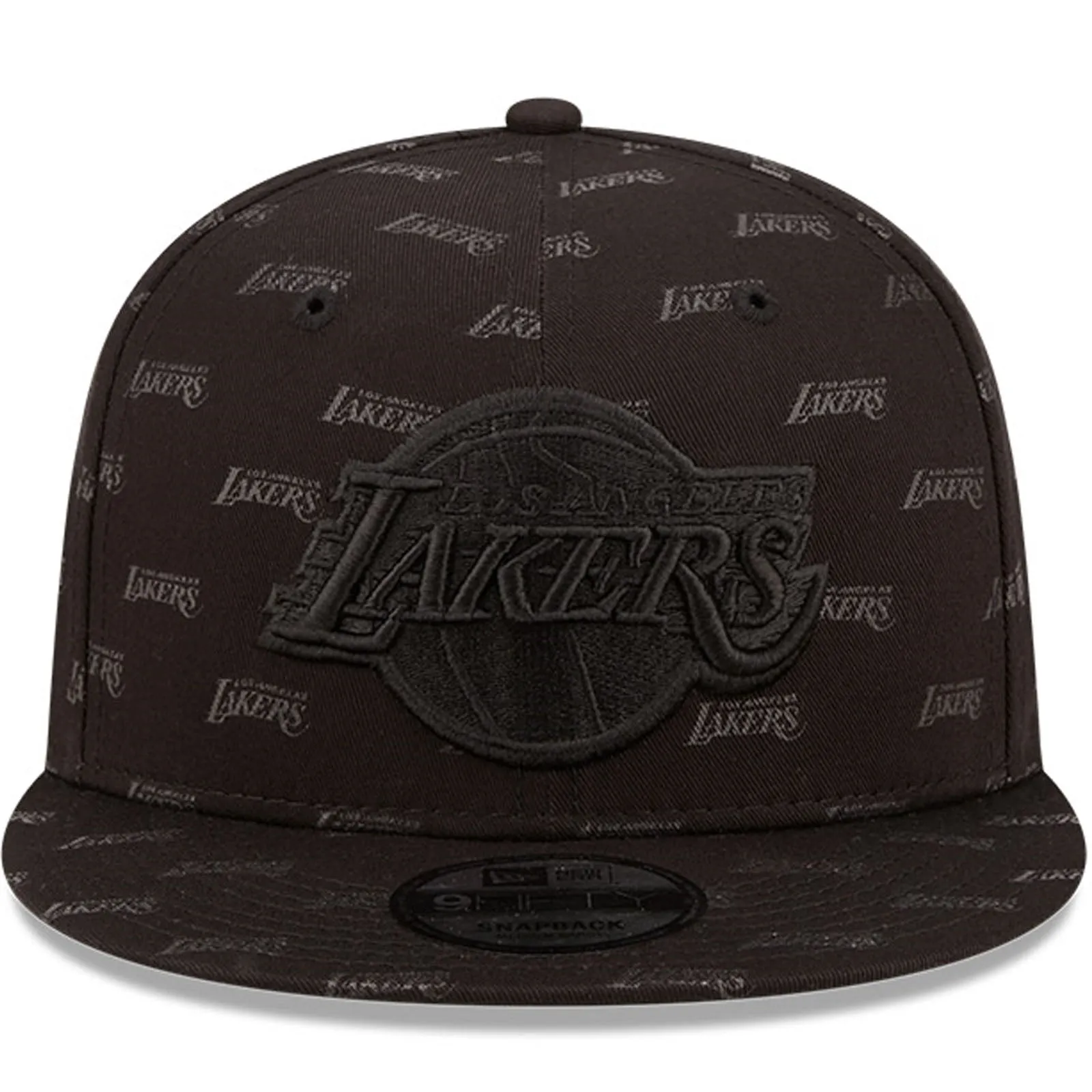 New Era LA Lakers NBA 9FIFTY Monogram AOP Baseball Cap - Black