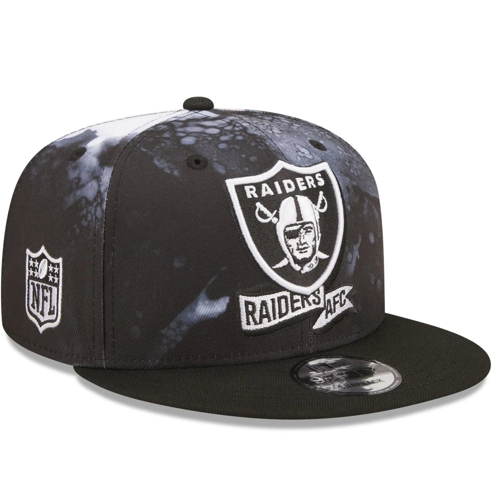 New Era Las Vegas Raiders NFL 9FIFTY 2022 Sideline Ink Baseball Cap Black