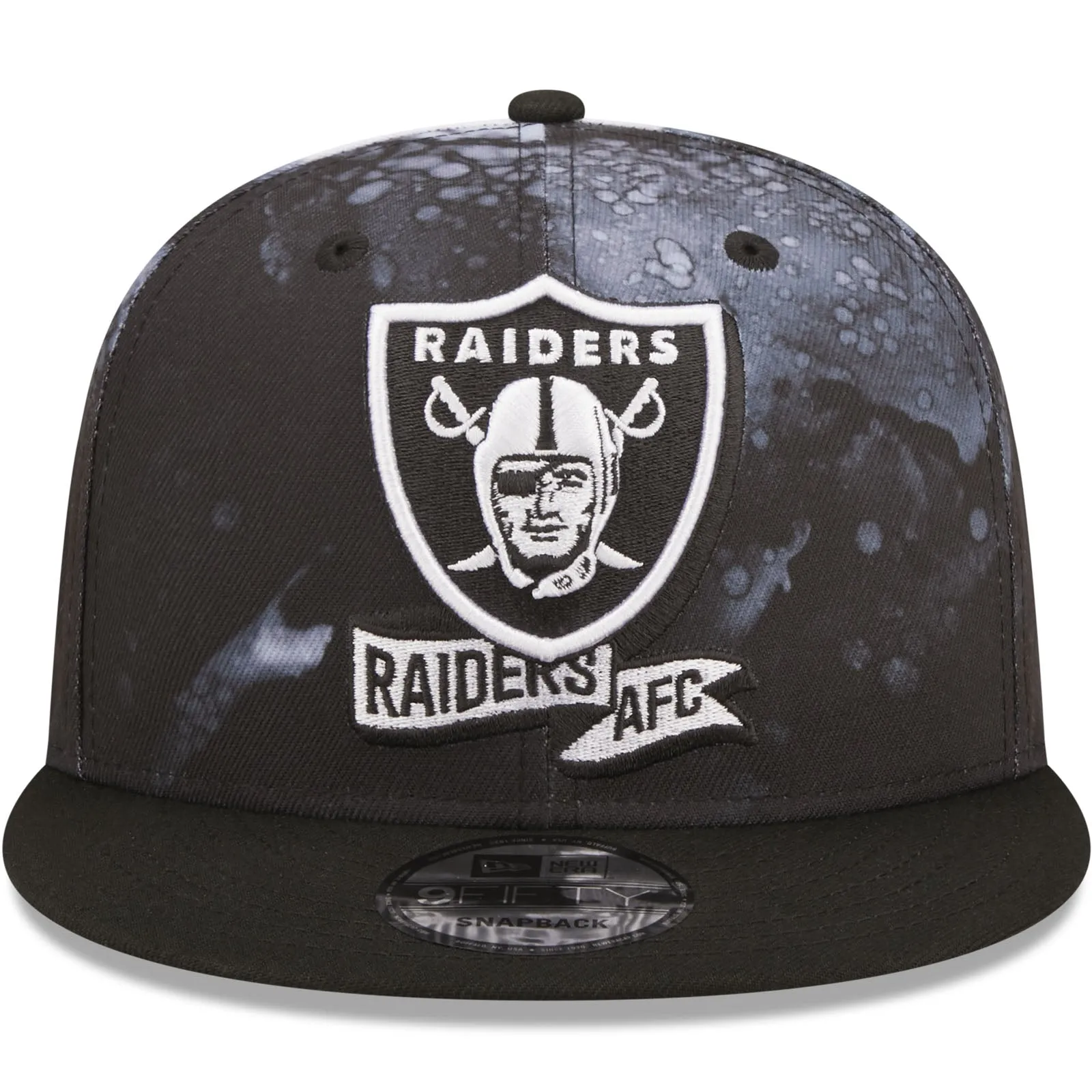 New Era Las Vegas Raiders NFL 9FIFTY 2022 Sideline Ink Baseball Cap Black