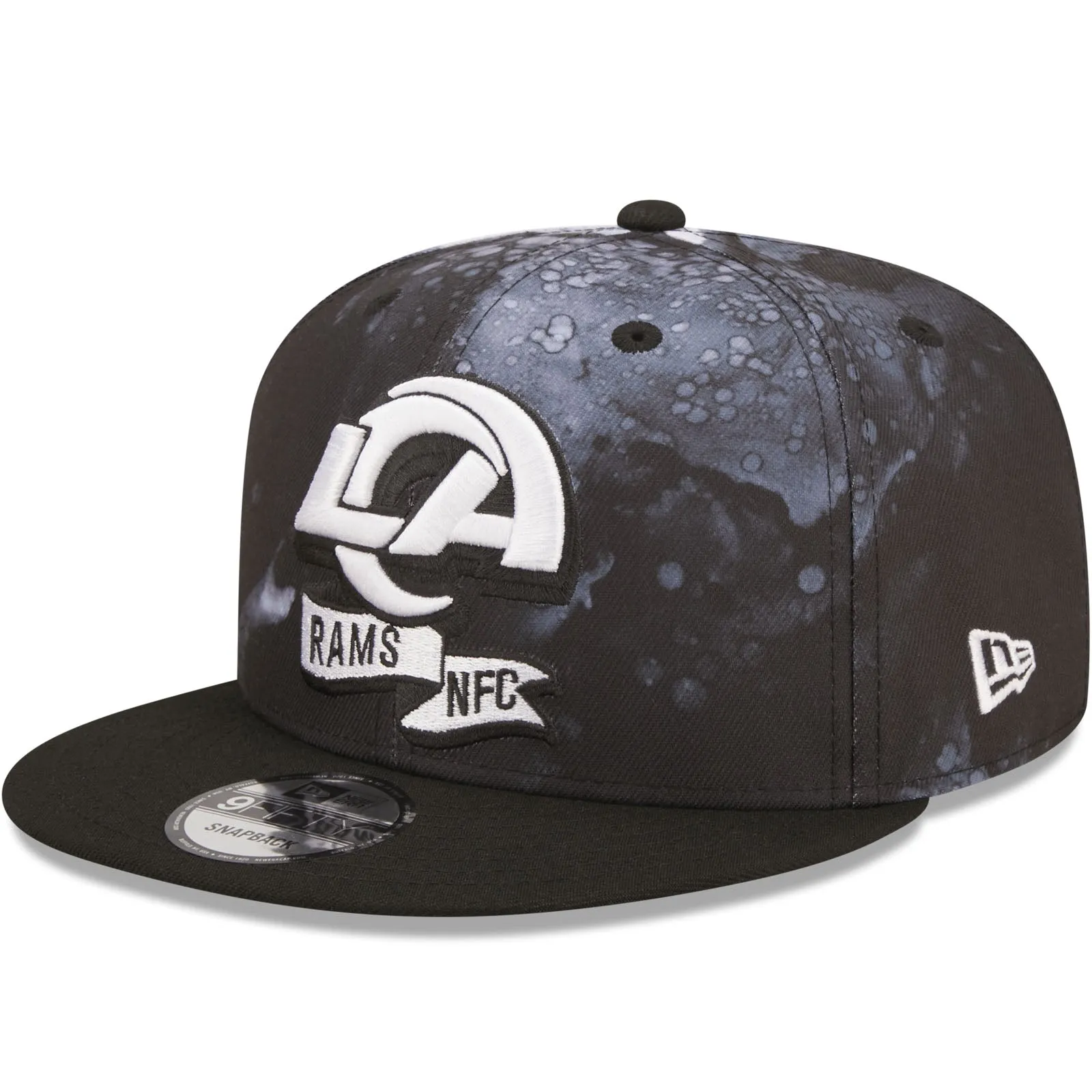 New Era Los Angeles Rams NFL 9FIFTY 2022 Sideline Ink Baseball Cap Black