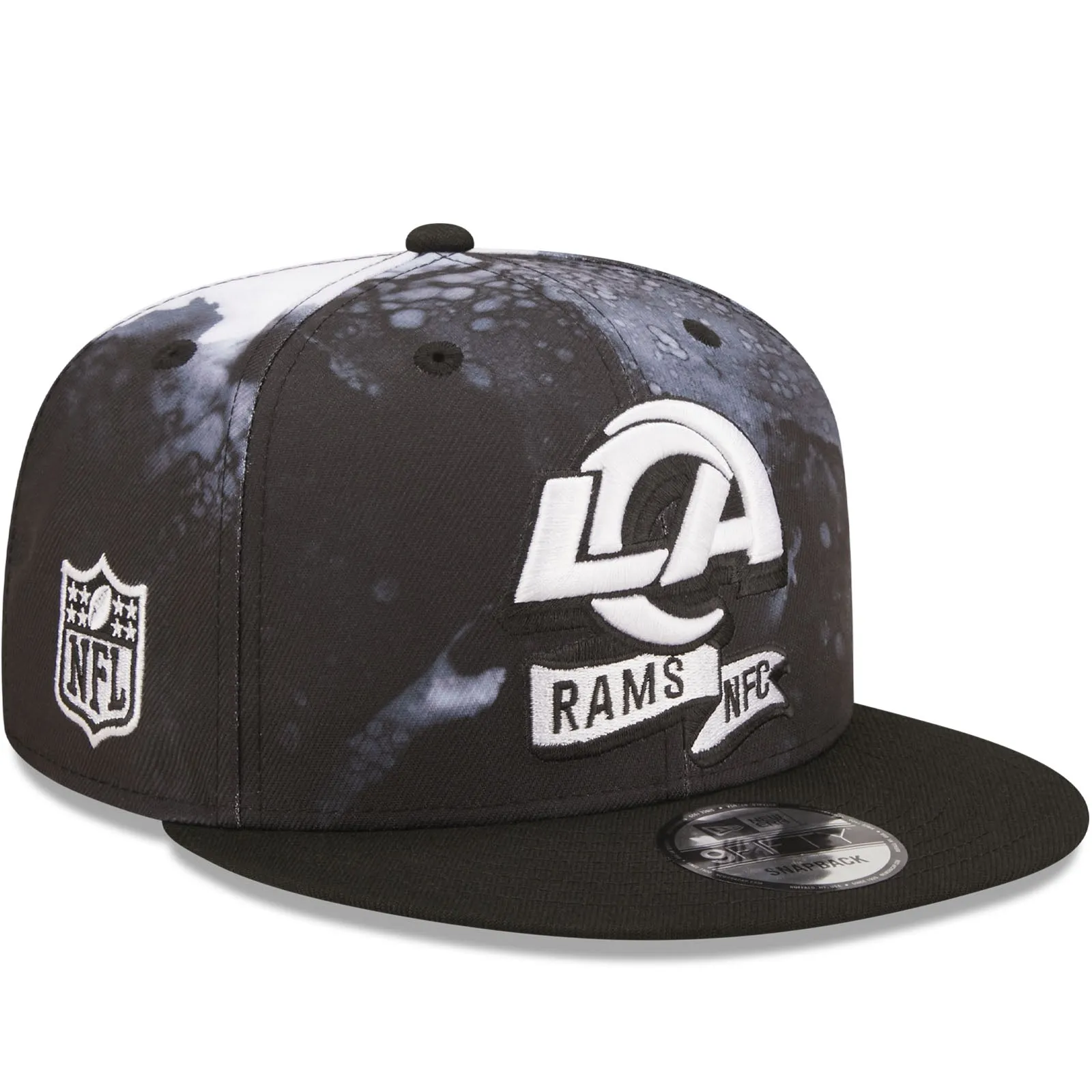 New Era Los Angeles Rams NFL 9FIFTY 2022 Sideline Ink Baseball Cap Black