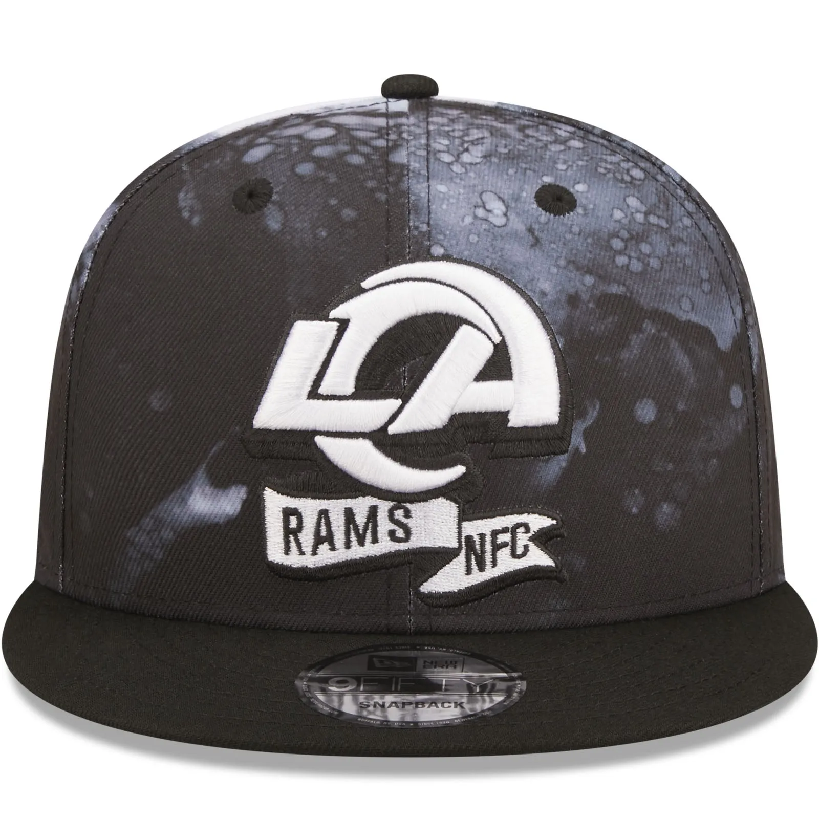 New Era Los Angeles Rams NFL 9FIFTY 2022 Sideline Ink Baseball Cap Black