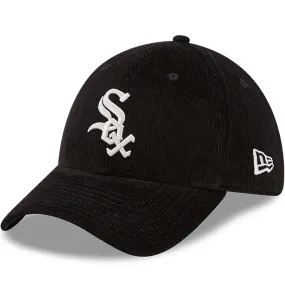 New Era Mens Chicago White Sox MLB 39THIRTY Cord Baseball Cap - Black