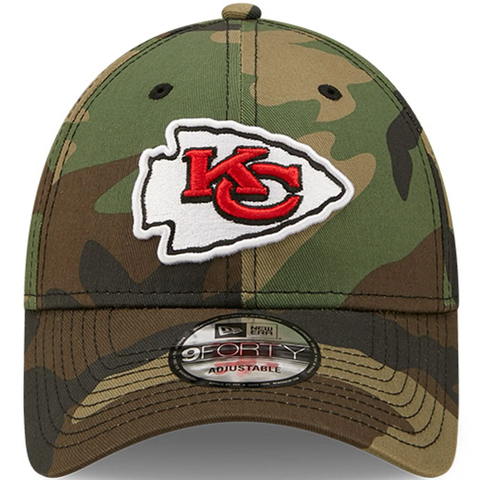 New Era Mens Kansas City Chiefs 9FORTY NFL Camo Baseball Cap - Green