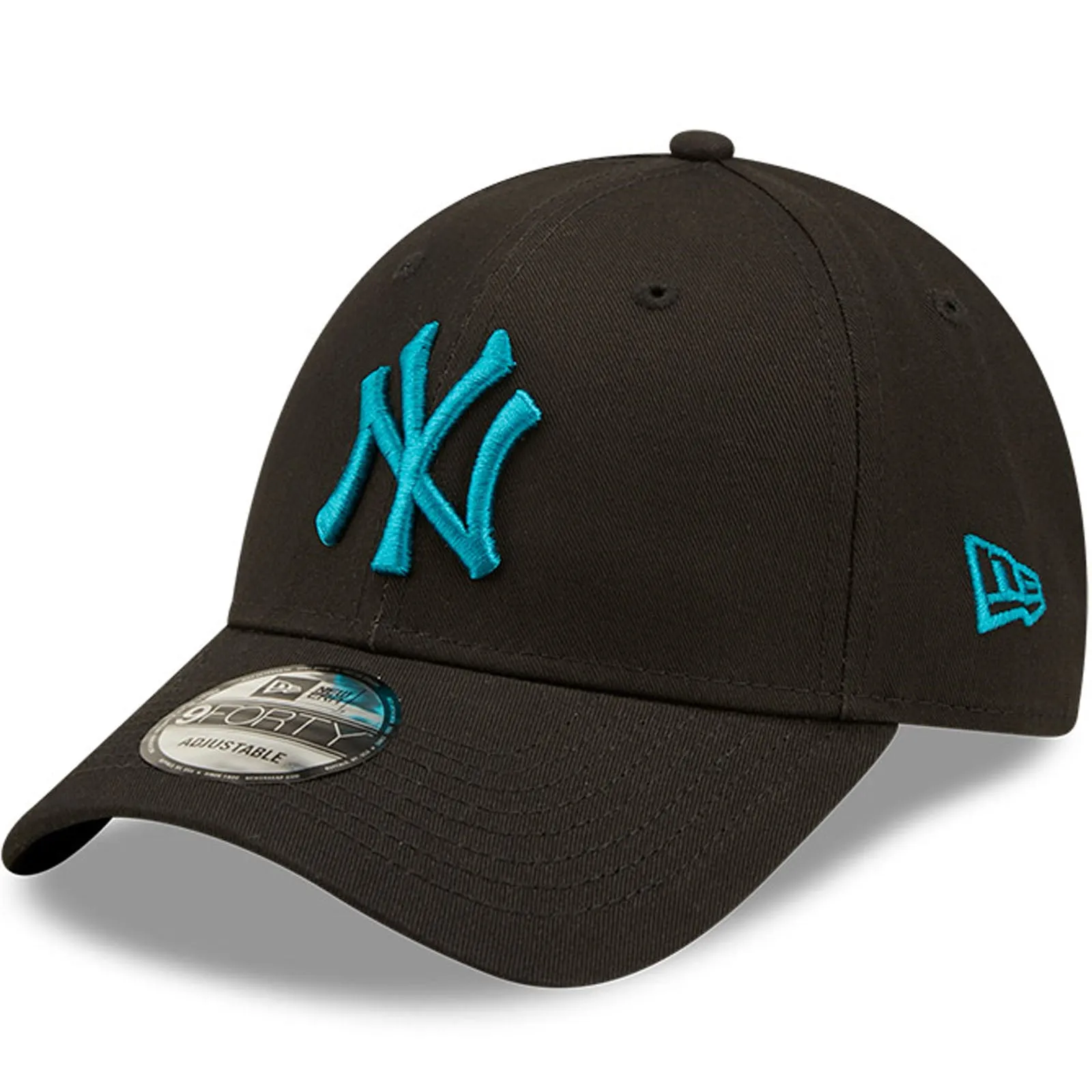 New Era Mens New York Yankees 9FORTY MLB League Essential Baseball Cap Black