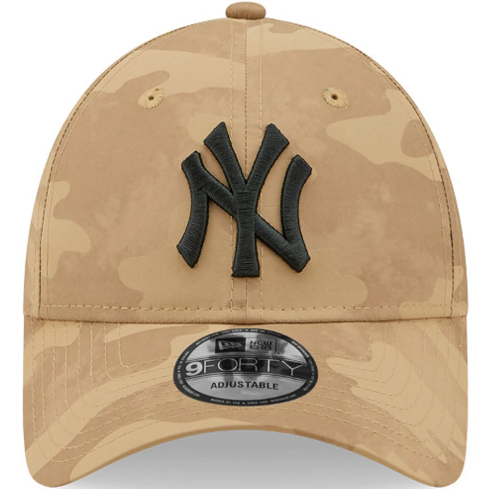 New Era Mens New York Yankees 9FORTY MLB Tonal Camo Baseball Cap - Brown