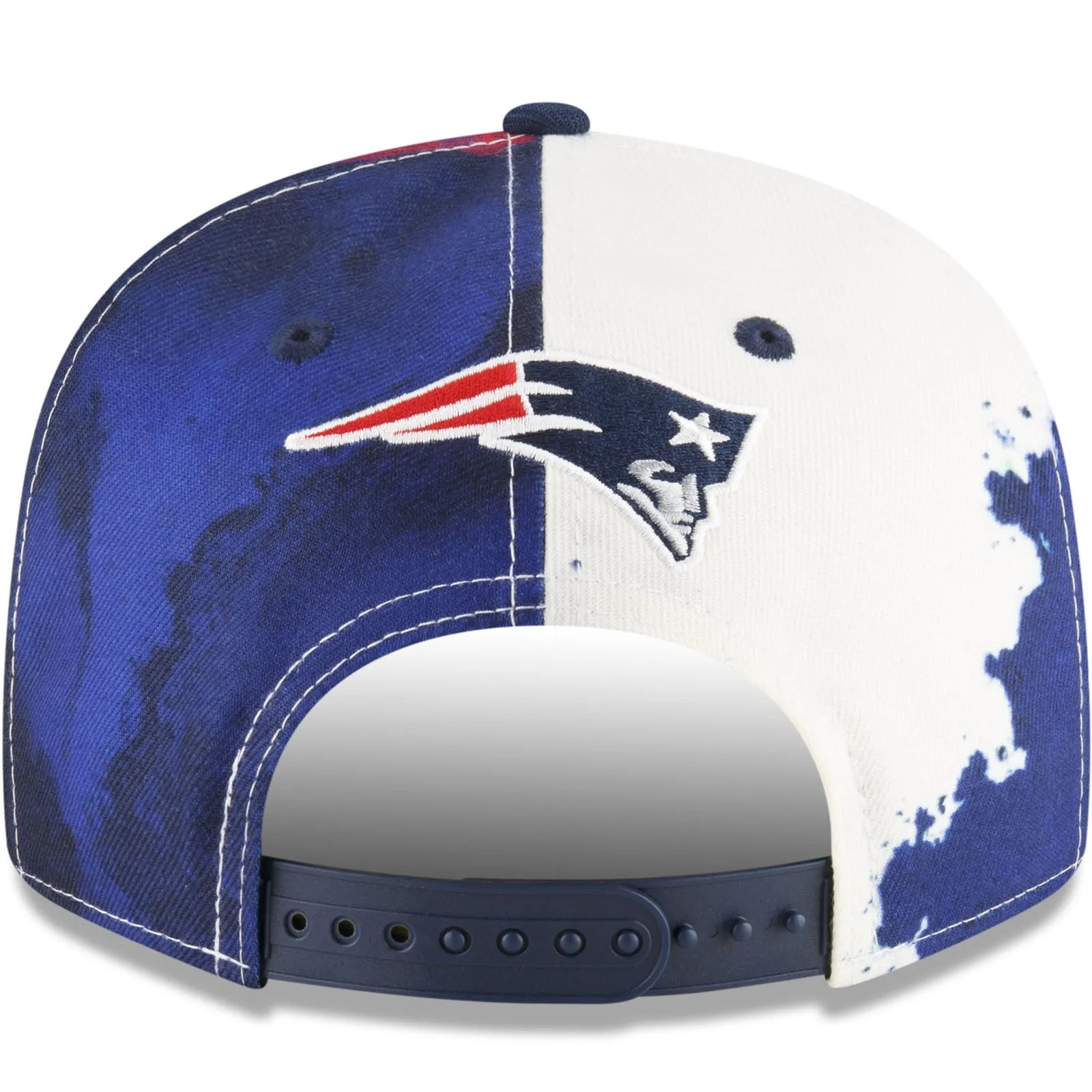 New Era New England Patriots NFL 2022 Sideline Ink 9FIFTY Baseball Cap - Blue