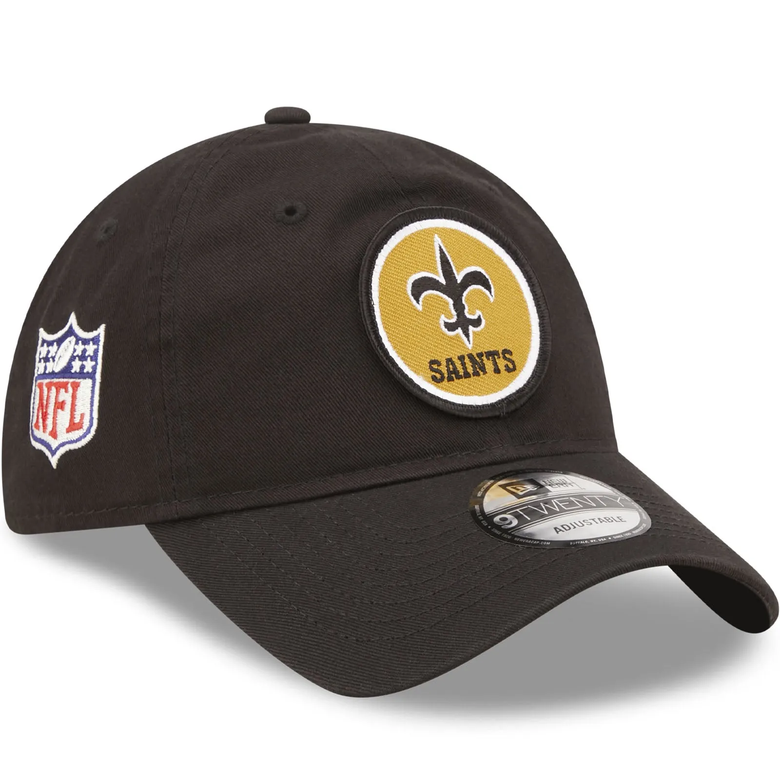 New Era New Orleans Saints NFL 2022 Sideline 9TWENTY Baseball Cap - Black