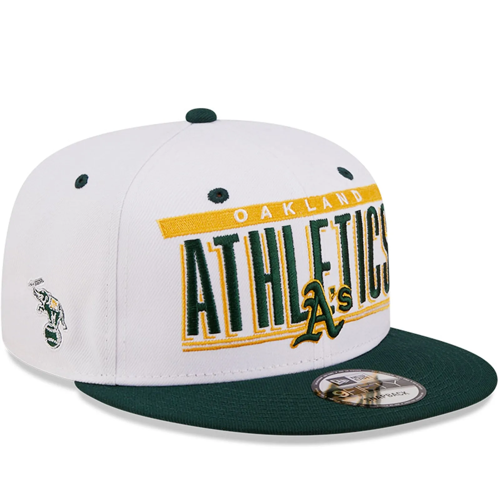 New Era Oakland Athletics 9FIFTY MLB Retro Title Baseball Cap - White