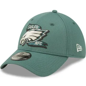 New Era Philadelphia Eagles NFL 39THIRTY Sideline Coach 2022 Baseball Cap Green