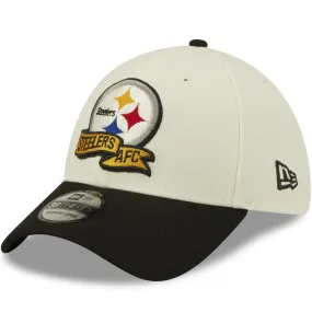 New Era Pittsburgh Steelers NFL 2022 Sideline 39THIRTY Baseball Cap - Cream