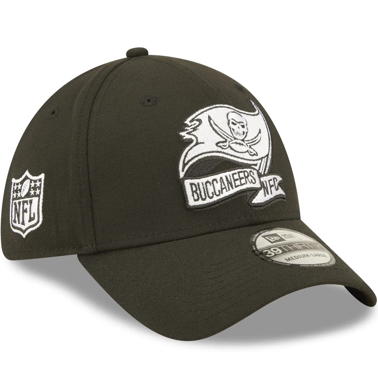 New Era Tampa Bay Buccaneers NFL 39THIRTY Sideline 2022 Baseball Cap - Black