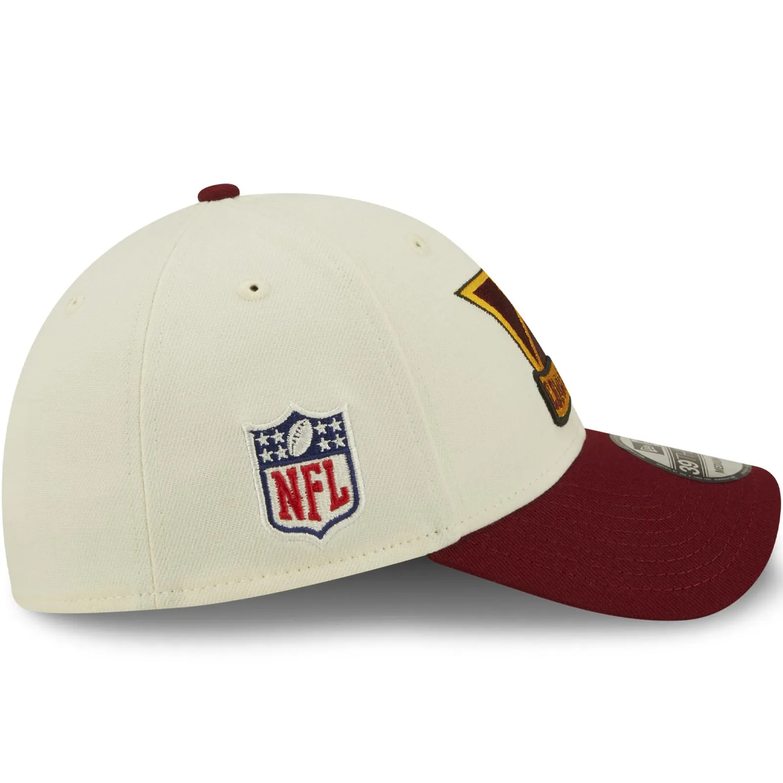 New Era Washington Commanders NFL 2022 Sideline 39THIRTY Baseball Cap - Cream