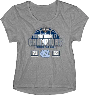 North Carolina Tar Heels 2017 Basketball Champions Final Score WOMEN T-Shirt