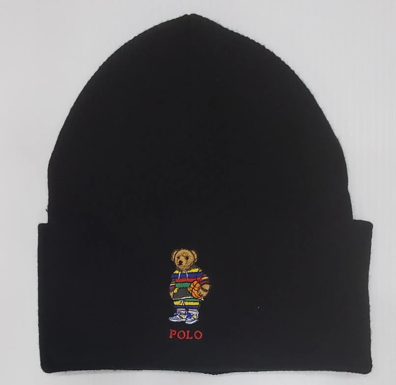 Nwt Polo Ralph Lauren Black Basketball Bear Skully