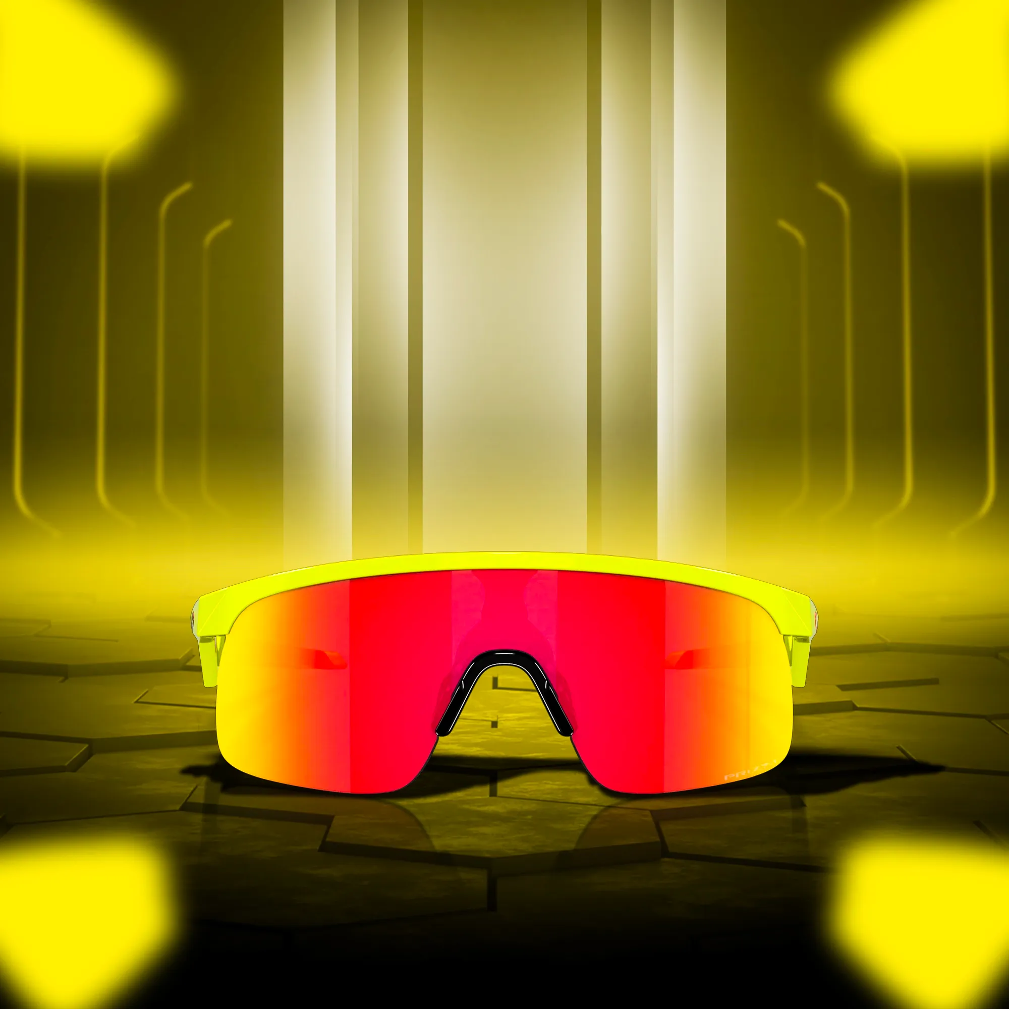 Oakley Resistor Tennis Ball yellow Prizm ruby Sunglass