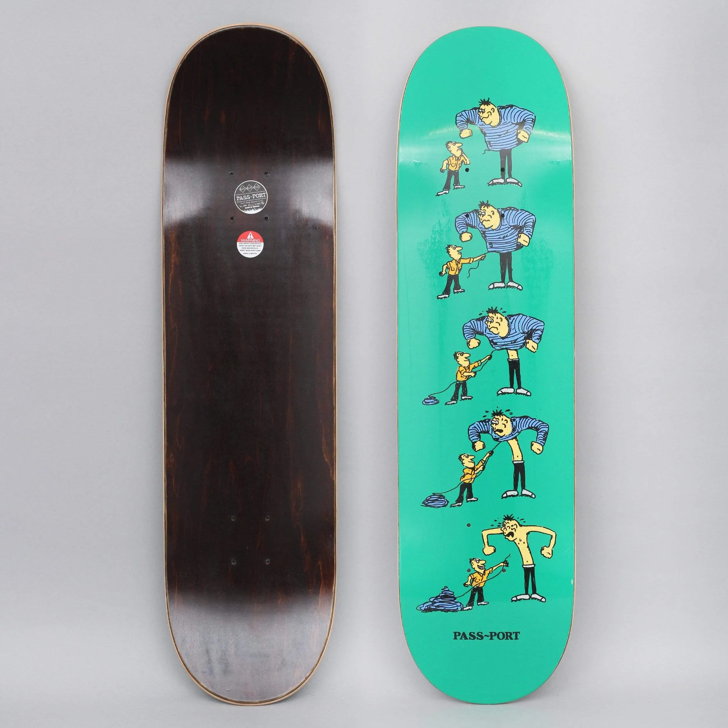 Passport 8.25 W.C.W.B.F? Thread Skateboard Deck Green