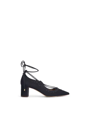 Pembridge navy Mid Heel Shoes