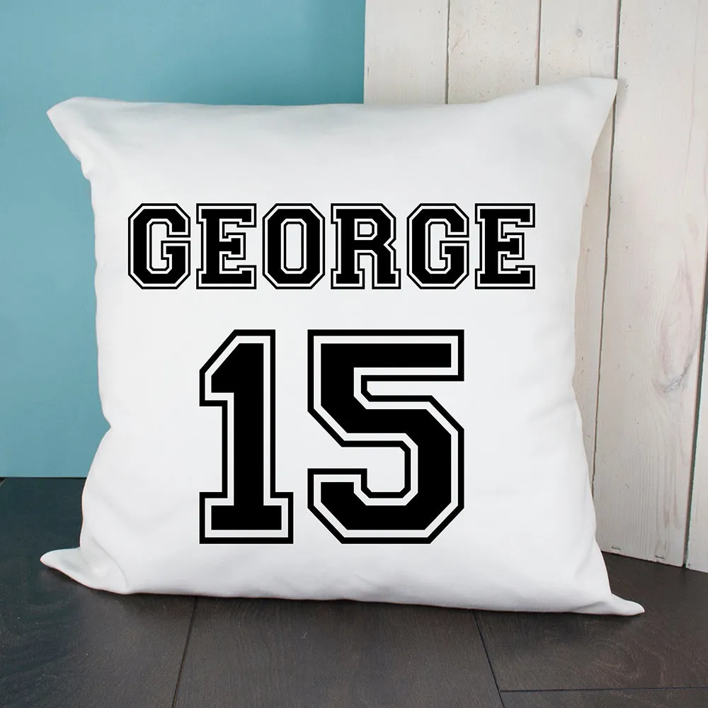 Personalised Football Kit Cushion Cover