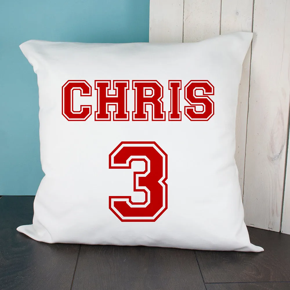 Personalised Football Kit Cushion Cover