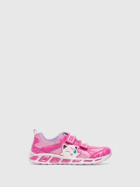 Pink Lace-up Trainers