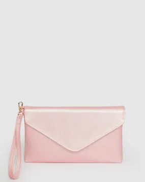 Pink Ruby Wristlet Clutch Bag