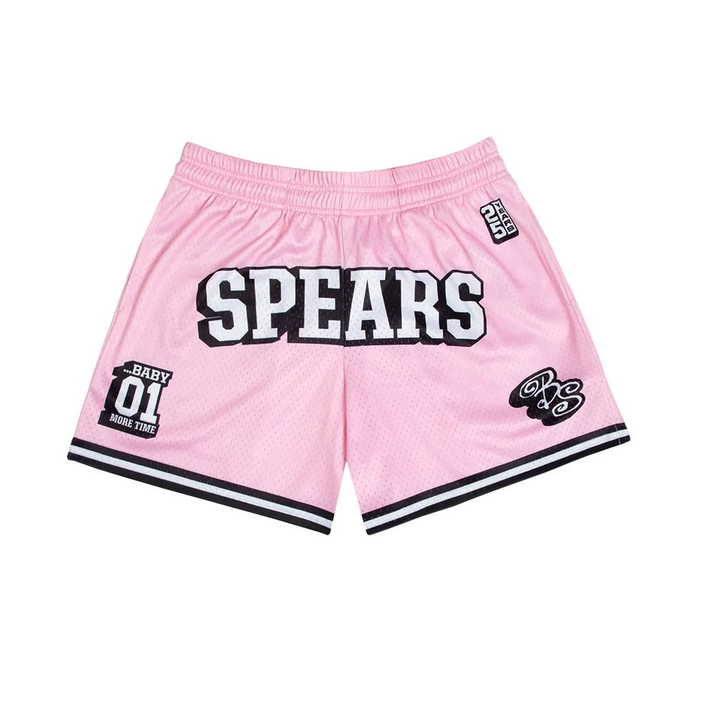 Pink Spears Basketball Shorts