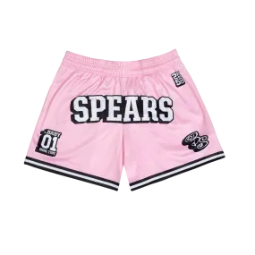 Pink Spears Basketball Shorts