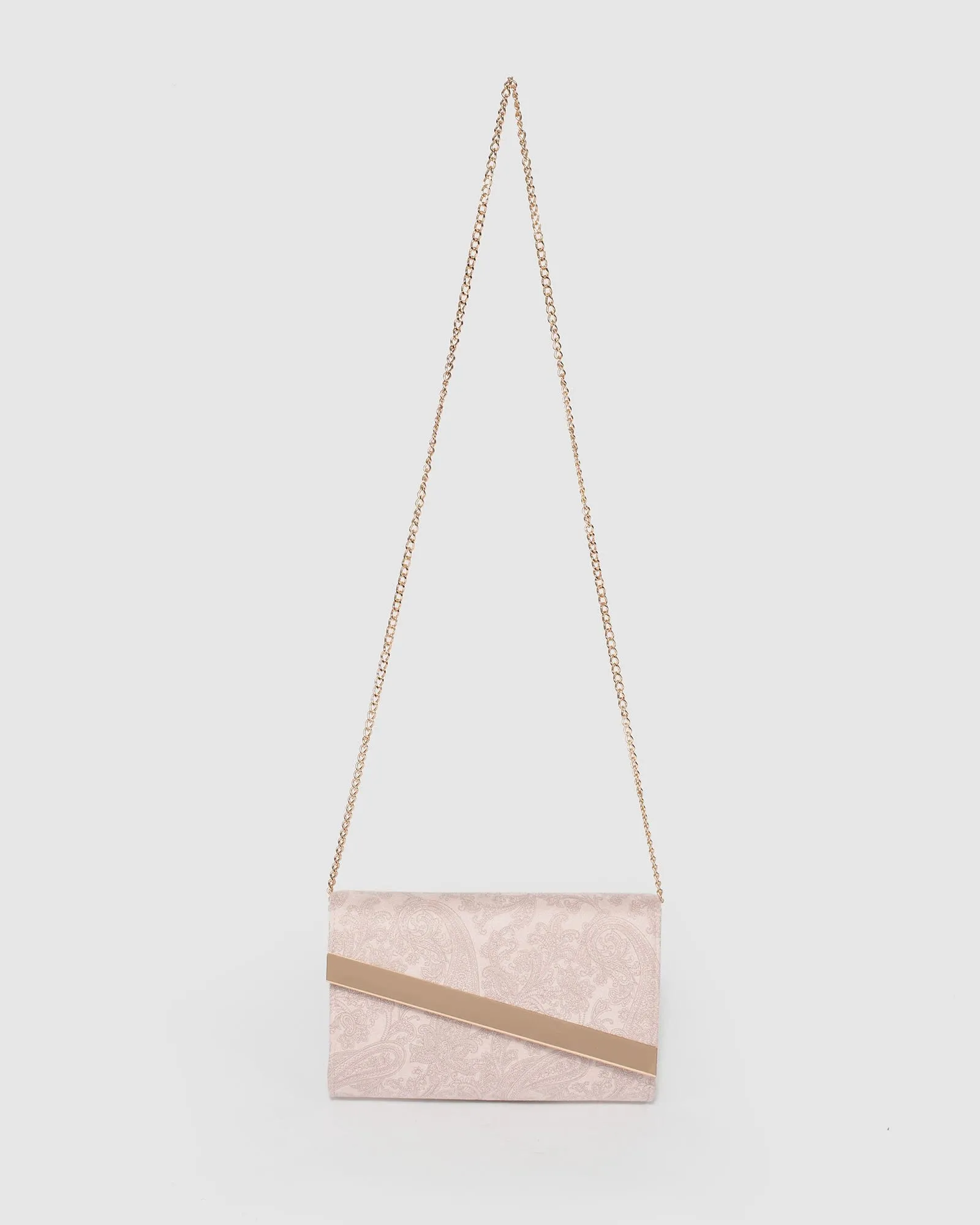 Pink Tessa Diag Clutch Bag