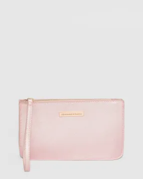 Pink Willow Wristlet Clutch Bag