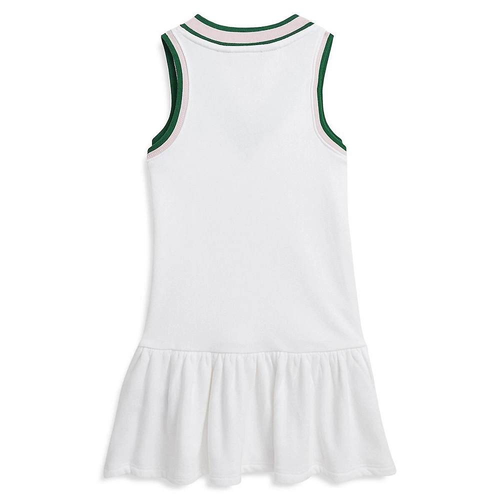 Polo Ralph Lauren Little Girl's Sleeveless Cricket-Stripe Terry Dress