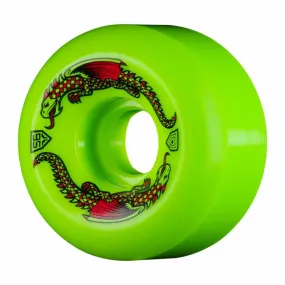 Powell Dragon Formula 93A Skateboard Wheels Green Dragons V6 56mm x 36mm