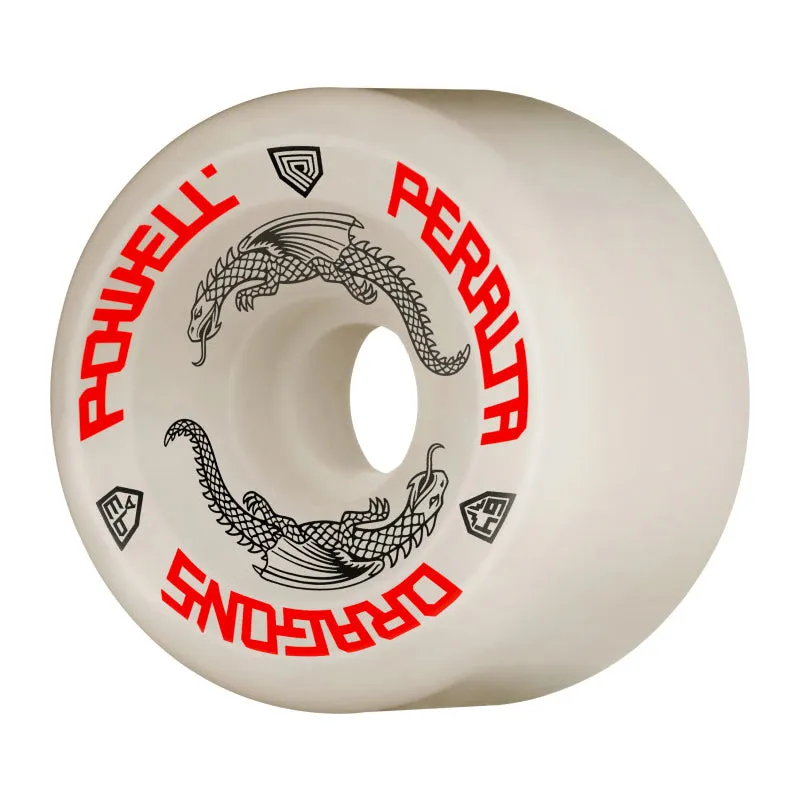 Powell Dragon Formula 93A Skateboard Wheels Off White 64mm x 36mm