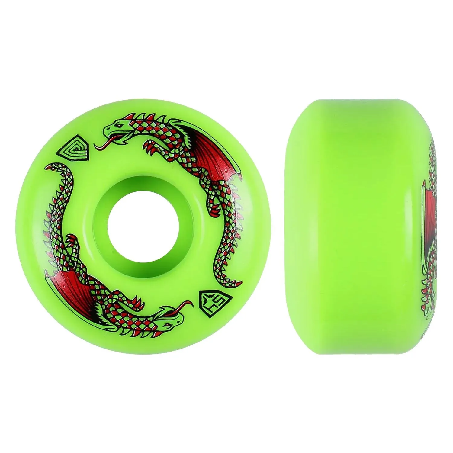 Powell-Peralta Dragon Formula  Skateboard Wheels 54mm x 34mm 93A Green