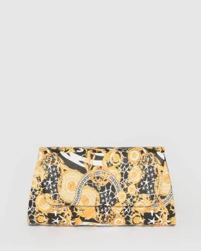 Print Leaha Evening Clutch Bag