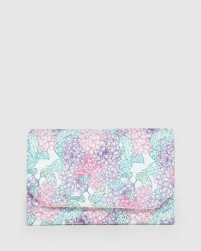 Print Penny Flap Clutch Bag