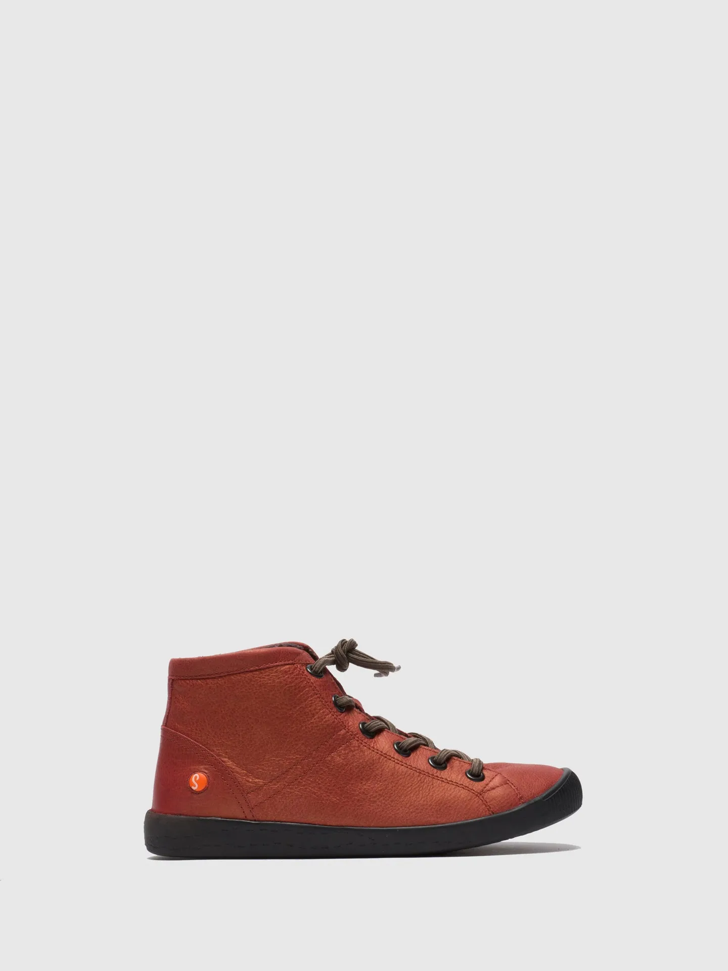 Red Hi-Top Trainers