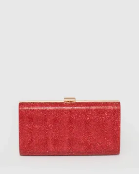 Red Margot Clutch Bag