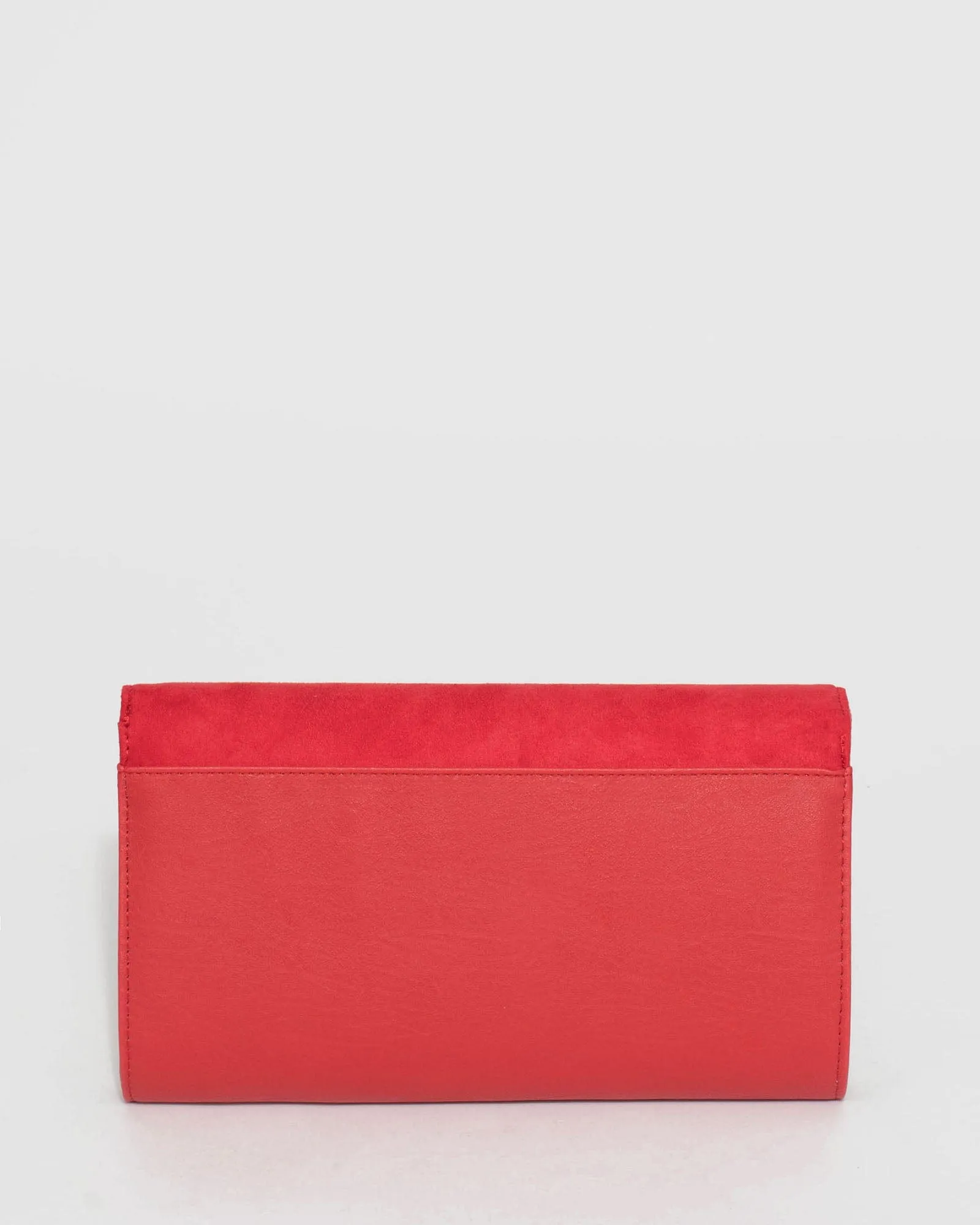 Red Mila Arrow Clutch Bag