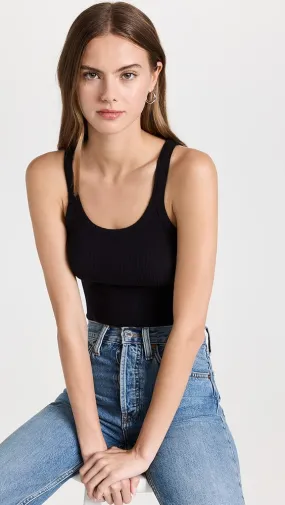 RE/DONE   Cropped ribbed tank 