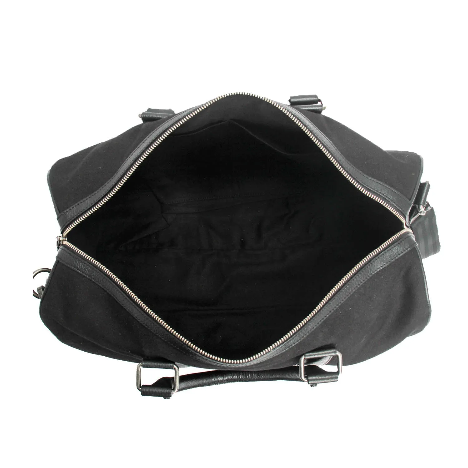 Reggie Black Large Duffle Bag