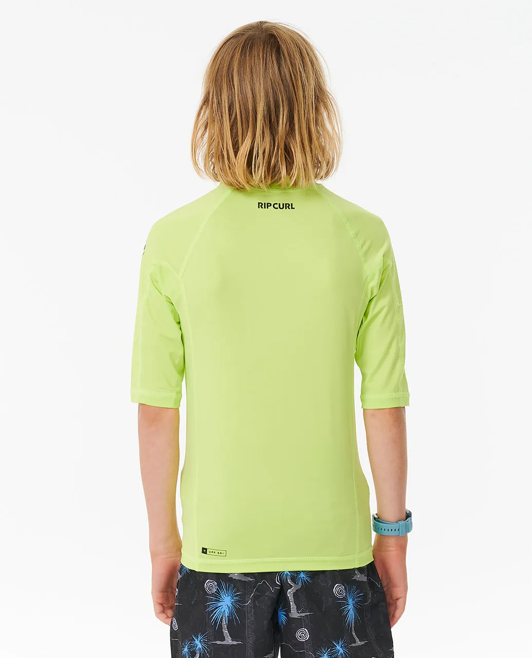 Rip Curl Kids Brand Wave UPF 50 Short Sleeve Rash Vest