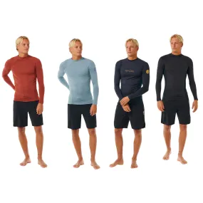 Rip Curl Mens Dawn Patrol UPF 50 Perf Long Sleeve Rash Vest