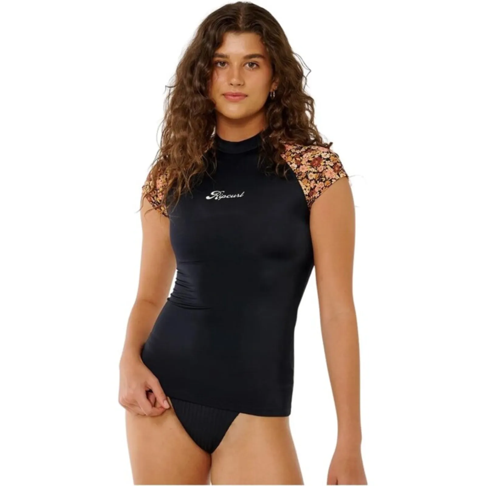 Rip Curl Womens Sea Of Dreams UV Protect Short Sleeve Rash Vest