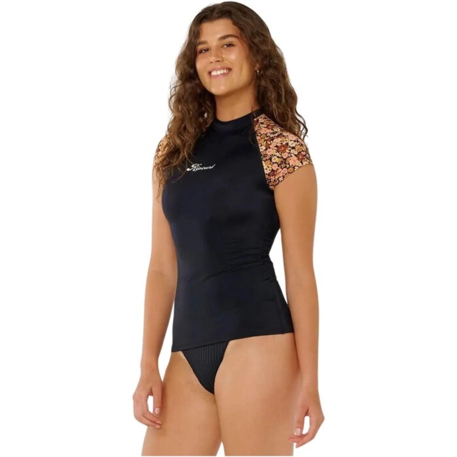 Rip Curl Womens Sea Of Dreams UV Protect Short Sleeve Rash Vest