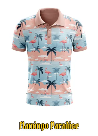 Rolo Golf Flamingo Paradise Golf Polo