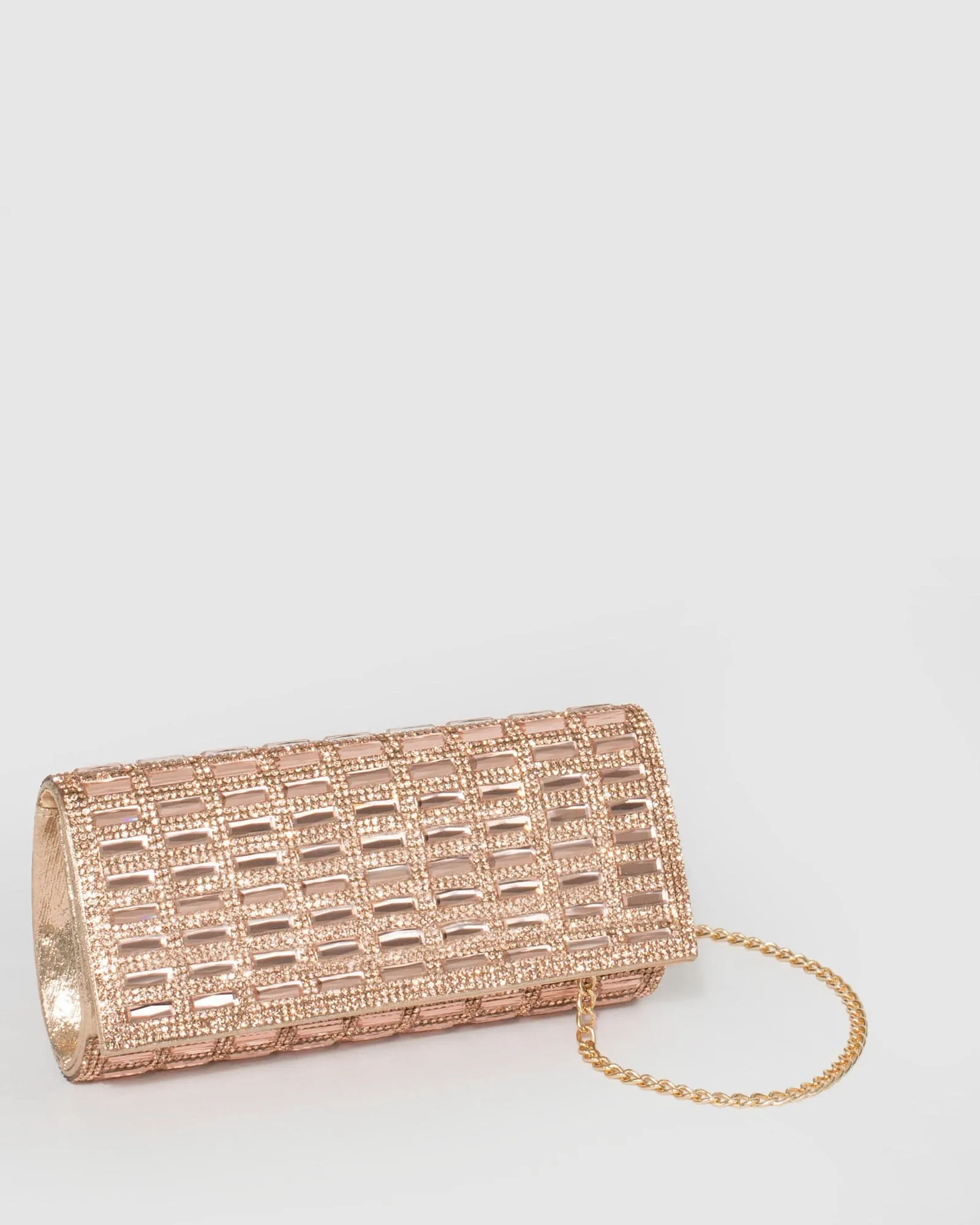 Rose Gold Desiree Clutch Bag