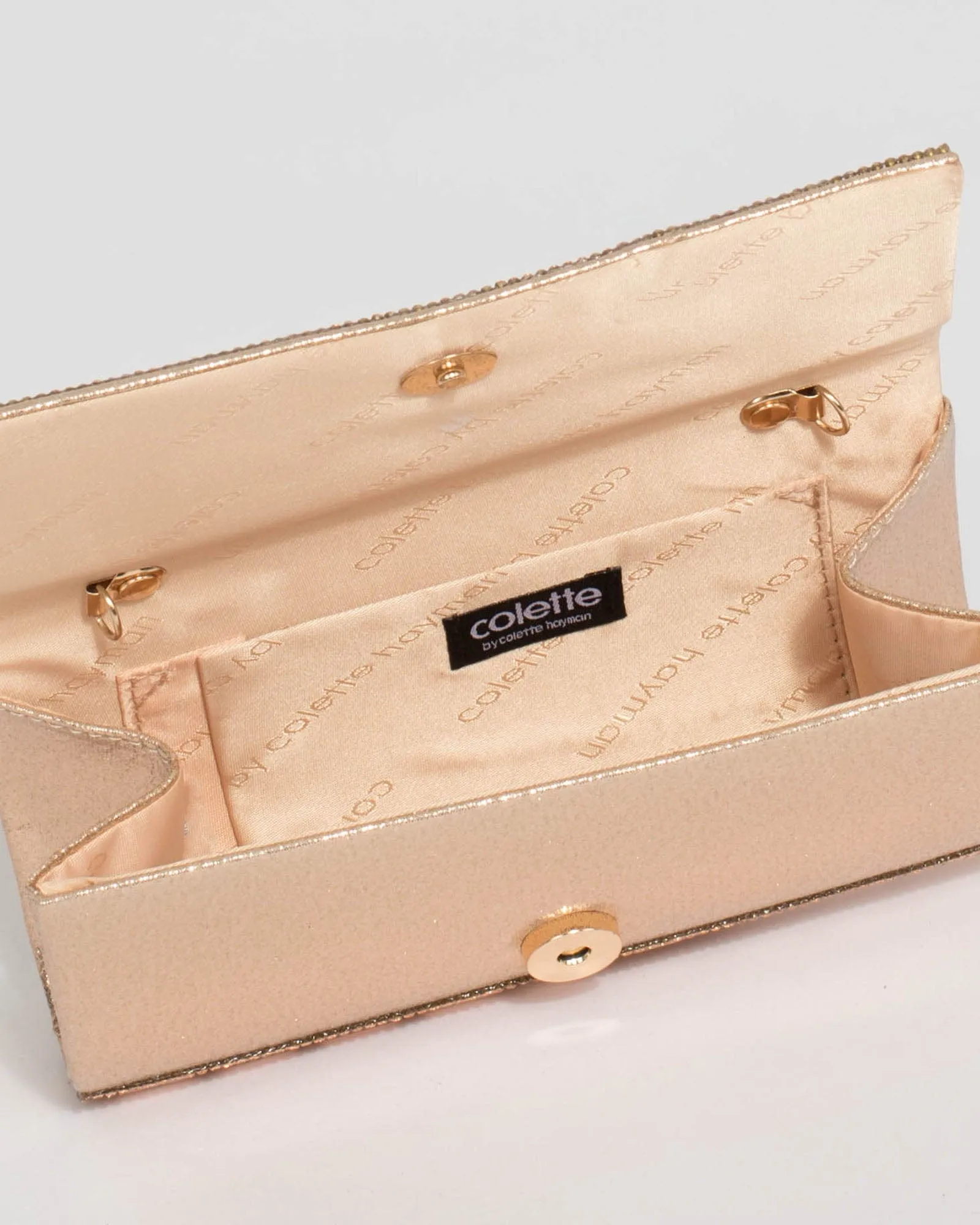 Rose Gold Desiree Clutch Bag